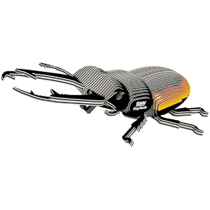 114 BEETLE DEER ECO-FRIENDLY 3D PAPER PUZZLE - Image 1